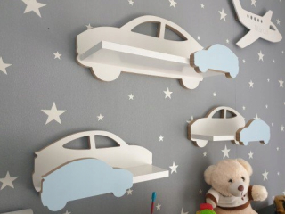 Polica do detskej izby - CAR police set 3 ks. Sport Plus-Elegance