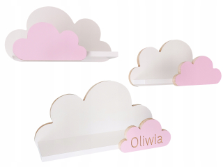 Polica do detskej izby - Police cloud 3x police z Mole Cloud s názvom