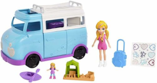 Bábika Polly Pocket - Polly Pocket Bivak Kamper Doll FTP74 Mattel