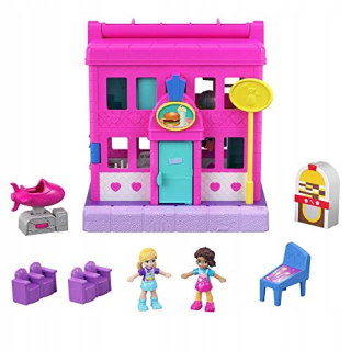 Bábika Polly Pocket - Polly Pocket GGC30 Reštaurácie Pollyville hračky