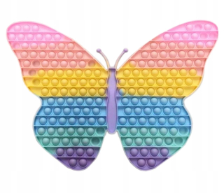 POP IT - Pop hračku na stres veľký motýľ rainbow XXL