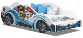 Posteľ AJKmeble Speed Cars 90 x 180 cm viacfarebná