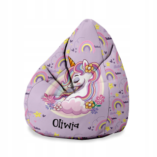 DREAMROOTS pouffe fialová