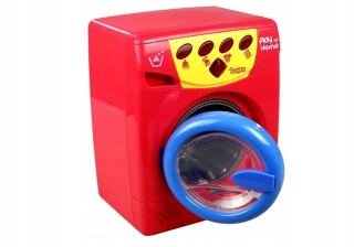 Detská práčka - Práčka batérie otvorila bubon s vodou