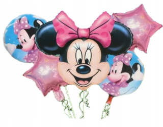 Balóny na párty - Darček s balóniky s héliom Mickey Mouse, Minnie