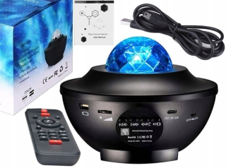LED projektor nočnej oblohy - Projektorové Rotačný Stars 360 Sky Night Light