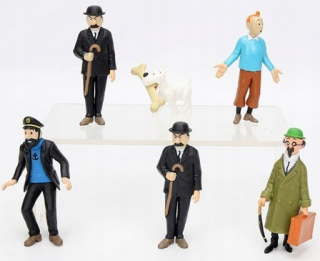 Rozprávková postavička - Dobrodružstvo Tintin sada čísel