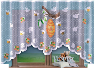 Záclony do detskej izby - Včely 300x150cm FIRA Malovaný (Ready)