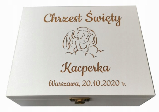 Úložný box - Krst pre krst Gravírovaný darček pre dieťa