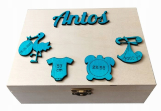 Úložný box - Box spomienok narodeniny krst