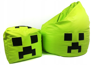 Detský sedací vak - pufa - Pouf kreslo smajlík poufs loptu darčekové deti vankúš