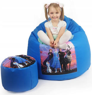 Detský sedací vak - pufa - PUFA Seat Print Poufs Ball Darčekové deti Sack