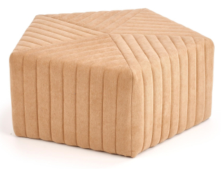 Detský sedací vak - pufa - Pofa Hexa Beige Halmar