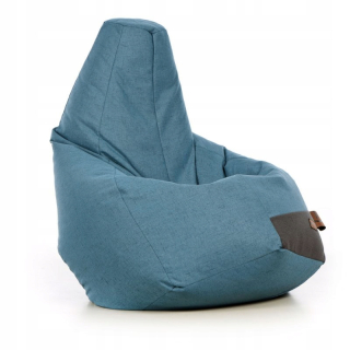 Detský sedací vak - pufa - Pofa SAKO rodinnej pohody Turquoise | Jabba dizajn