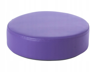 Detský sedací vak - pufa - Round punku - fialová farba