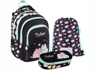 Pusheen The Cat Pastelová školská súprava Batoh na ceruzku Vrecko Class 1-3