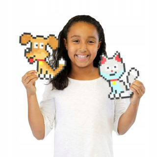 Pizzelki pixel jixelz puzzle pes a mačka 700 ELEM