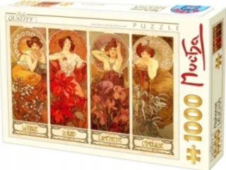 Puzzle 1000 Alfons Mucha, drahokamy