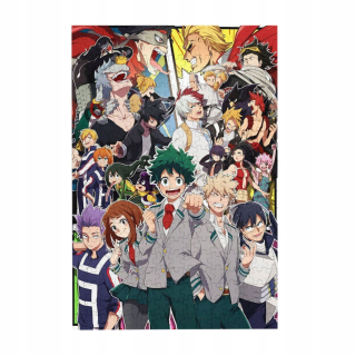Puzzle 1000 dielikov My Hero Academia Drevené puzzle