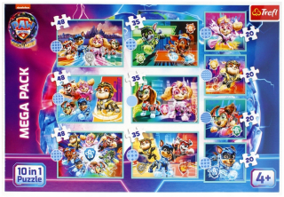 Puzzle 10in1 veselé psie deň Paw Patrol