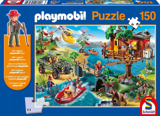 Puzzle 150 el. Playmobil dom na strome + figúrka