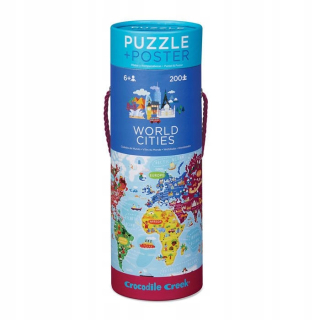 Puzzle 200 prvky s plagátu, mesto sveta