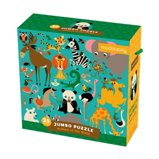 JUMBO poschodie puzzle Mudpuppy zvieratá