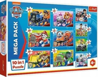 Puzzle PSI Patrol 10W1 Mega Pack pre Trefl 90355