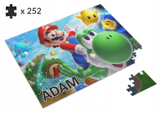 Puzzle Super Mario Bros + Baby's Name 252 ks.