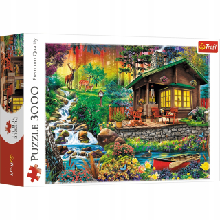 Trefl Cottage puzzle v lese 3000