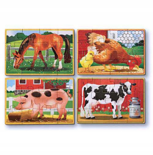 Puzzle pre deti puzzle zvieratá farmy 48el.