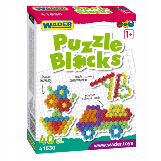 Stavebnica - Vzdelávacie puzzle darček pre ročné dieťa 1+