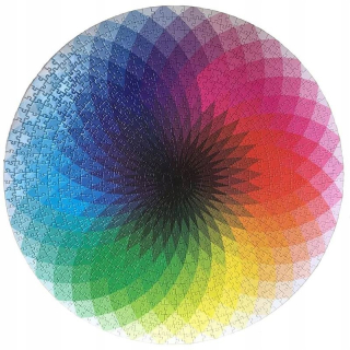Kartón puzzle Round 1000 kusov-dúhu