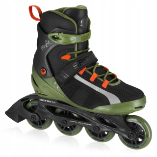 Pánske kolieskové korčule Spokey MrFIT ABEC7 Carbon, veľkosť 44