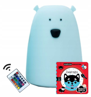Nočná lampa do detskej izby - RABBIT & FRIENDS LIGHT BIG BEAR USB DIAĽKOVÉ OVLÁDANIE