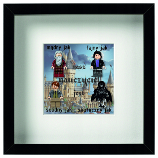 Rám @@ 4 figúrky harry potter @@ pre učiteľa