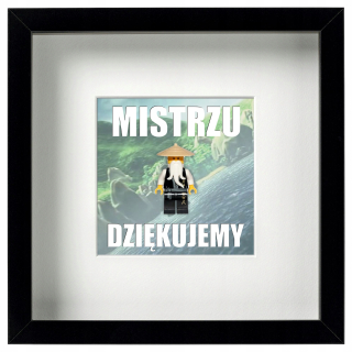 Rám s Lego postava - Sensei Wu - pre učiteľov