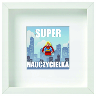 Rám s figúrka @@@ @@@ SUPERGIRL pre učiteľov