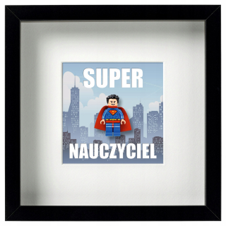 Rám s postavou - Superman - za super učiteľa