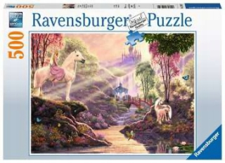 Ravensburger puzzle princezná kone na rieke 500