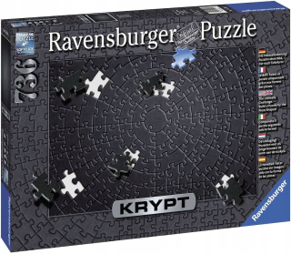 Ravensburger puzzle crypt čierne 736 elementov