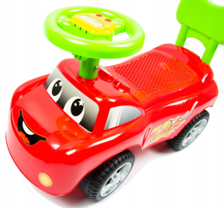 NELIK JEZDZIK AUTO AUTO AUTO CAR ZIGZAK Červený