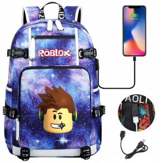 Roblox viackomorový školský batoh) Viacfarebný