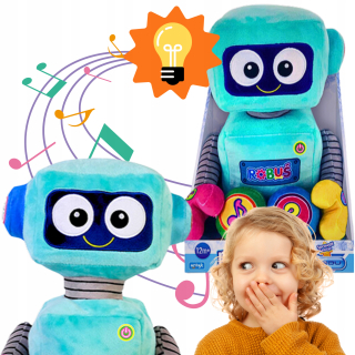 ROBOT ROBUŚ rozpráva rýmy vtipy Hádanky Hrkanie Vzdelávanie počítanie