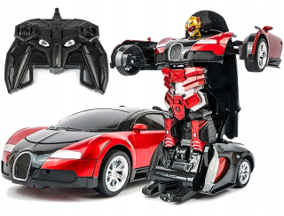 Auto na diaľkové ovládanie - Robot ovládaný pomocou ručného Auto 2v1 transformácie Pilot