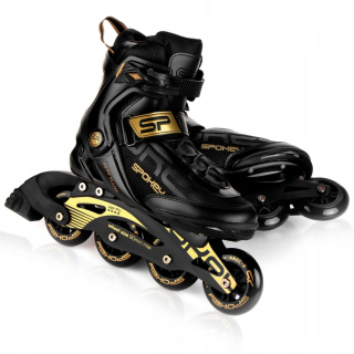 Čierne korčule Spokey Prime Pro, veľkosť 45