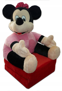 Detské kreslo - Rozkladacia sedačka pofa Minnie