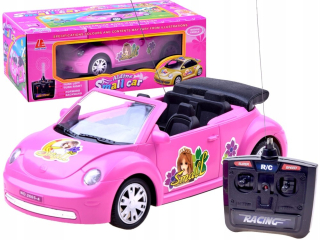 Auto na diaľkové ovládanie - Pink Riadené Car Garbusek Beetle Cabrio