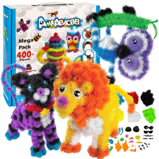 Suchý suchý kliknutie blokuje farebné gule kreatívne puzzle set 436 el.