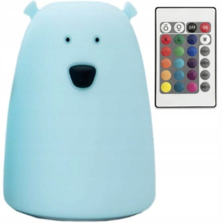Nočná lampa do detskej izby - Králik + Friends Silicone lampa Bear Big Pilot